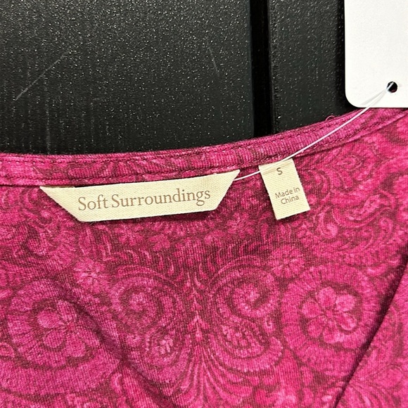 Soft Surroundings Hyannis Maxi Dress in Tapestry Multi Purple Color - S - Picture 5 of 7